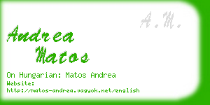 andrea matos business card